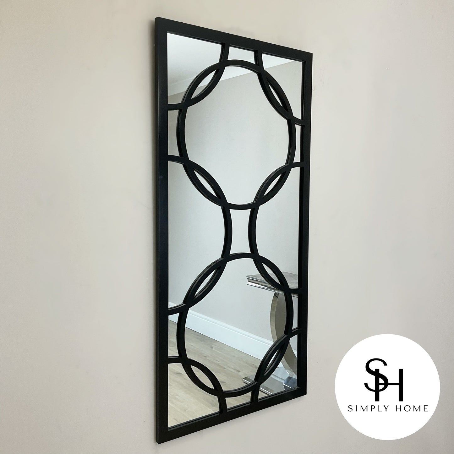 Black Orion Rectangular Wall Mirror
