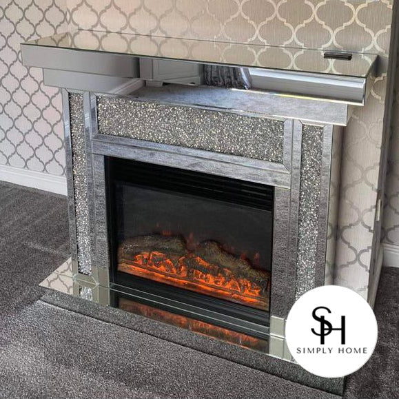 Diamond Crush Electric Fireplace