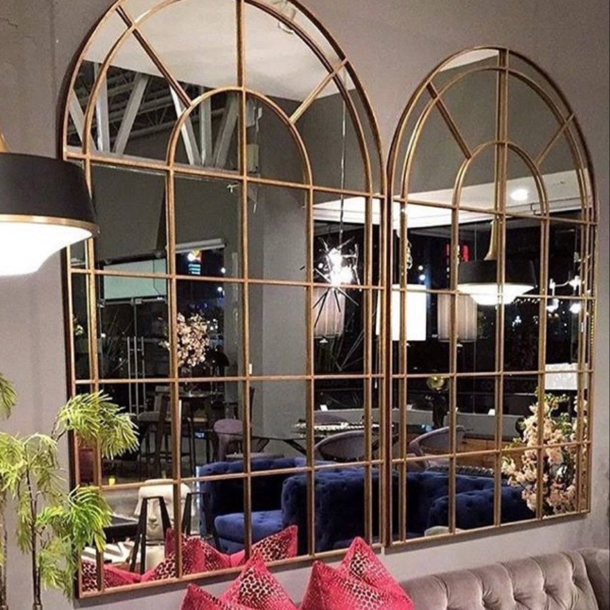 The Grand Palais Mirror in Antique Gold