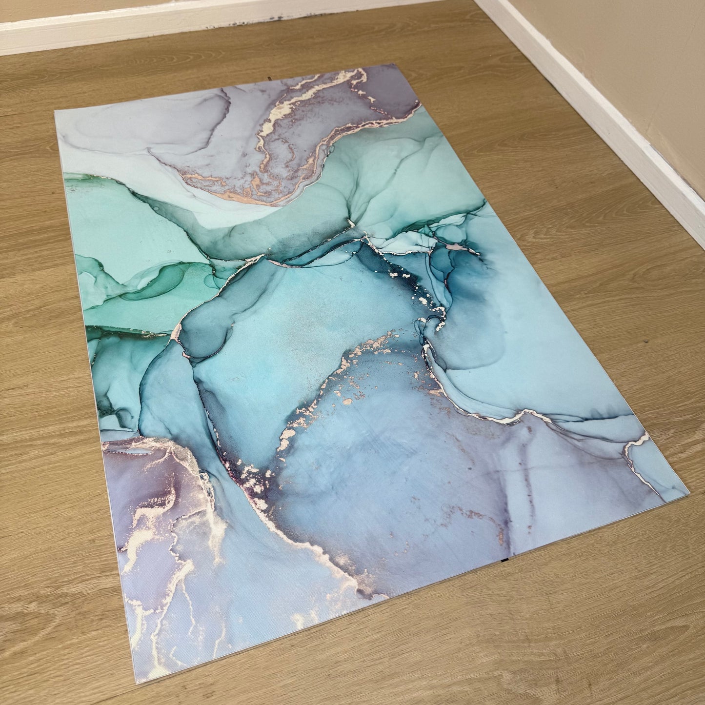 'Turquoise Abstract' Canvas