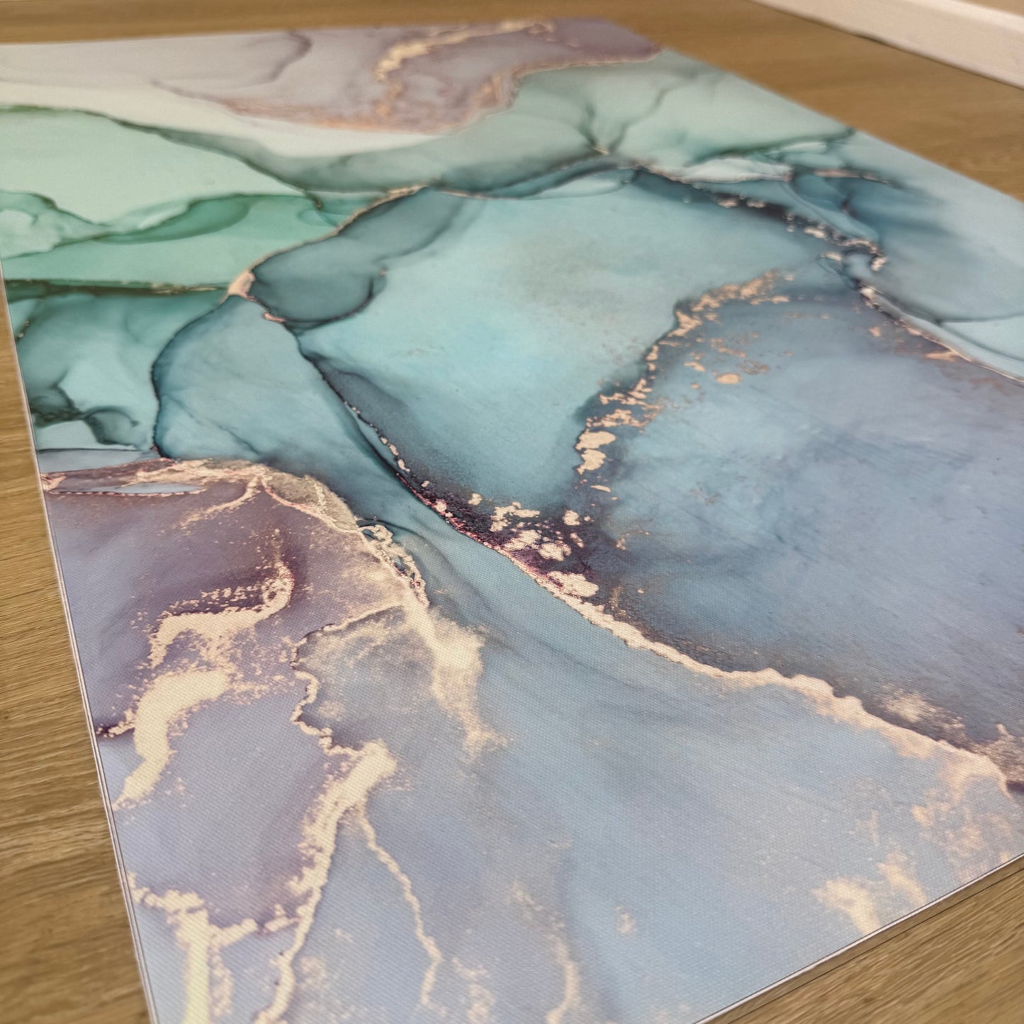 'Turquoise Abstract' Canvas