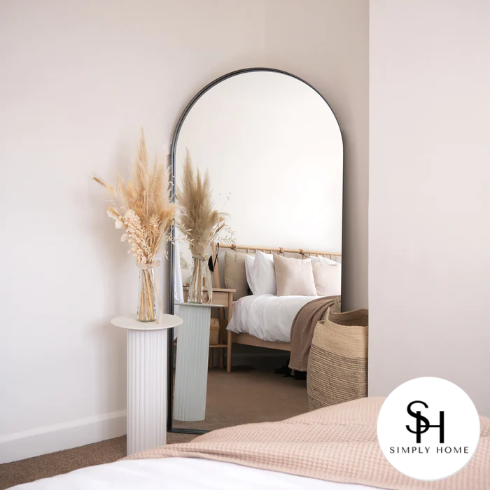 Marble Arch Large Black Trim Mirror