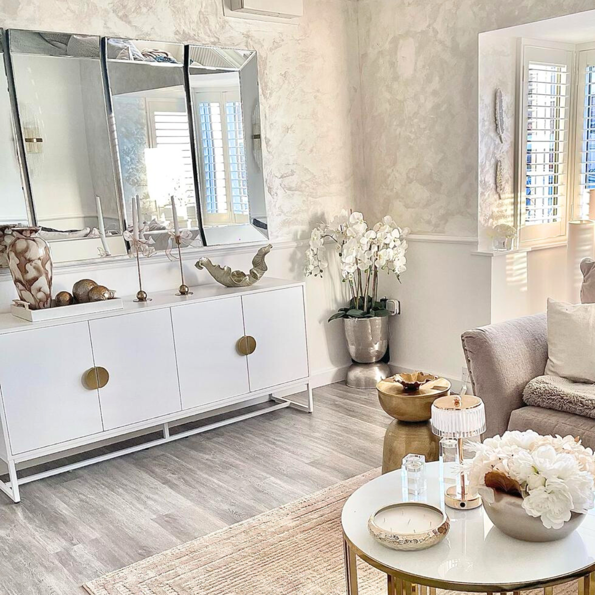 Santorini White Sideboard