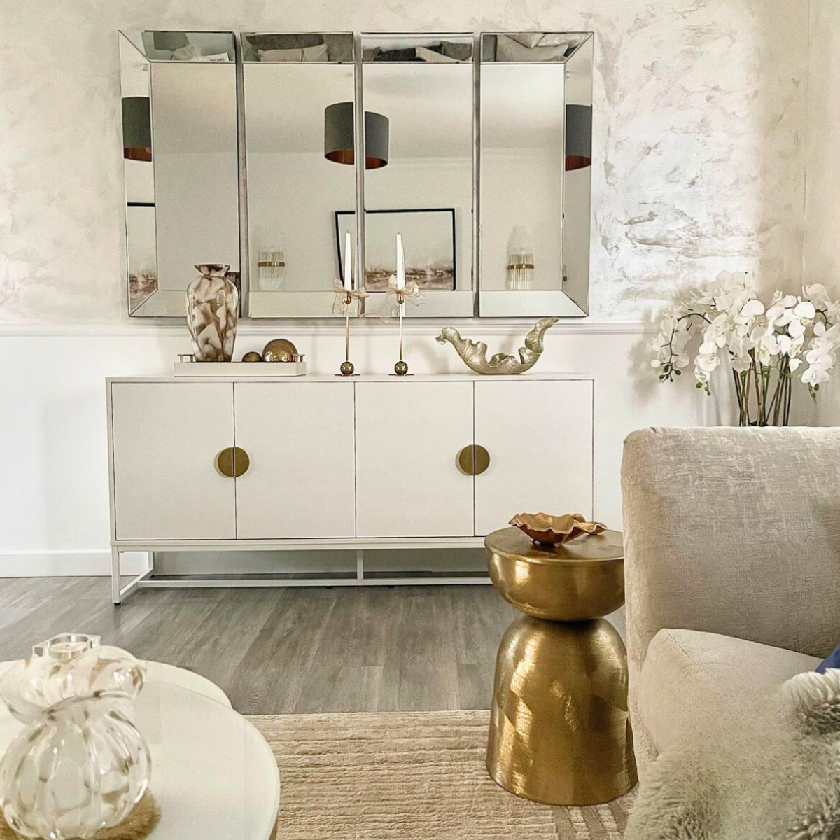 Santorini White Sideboard