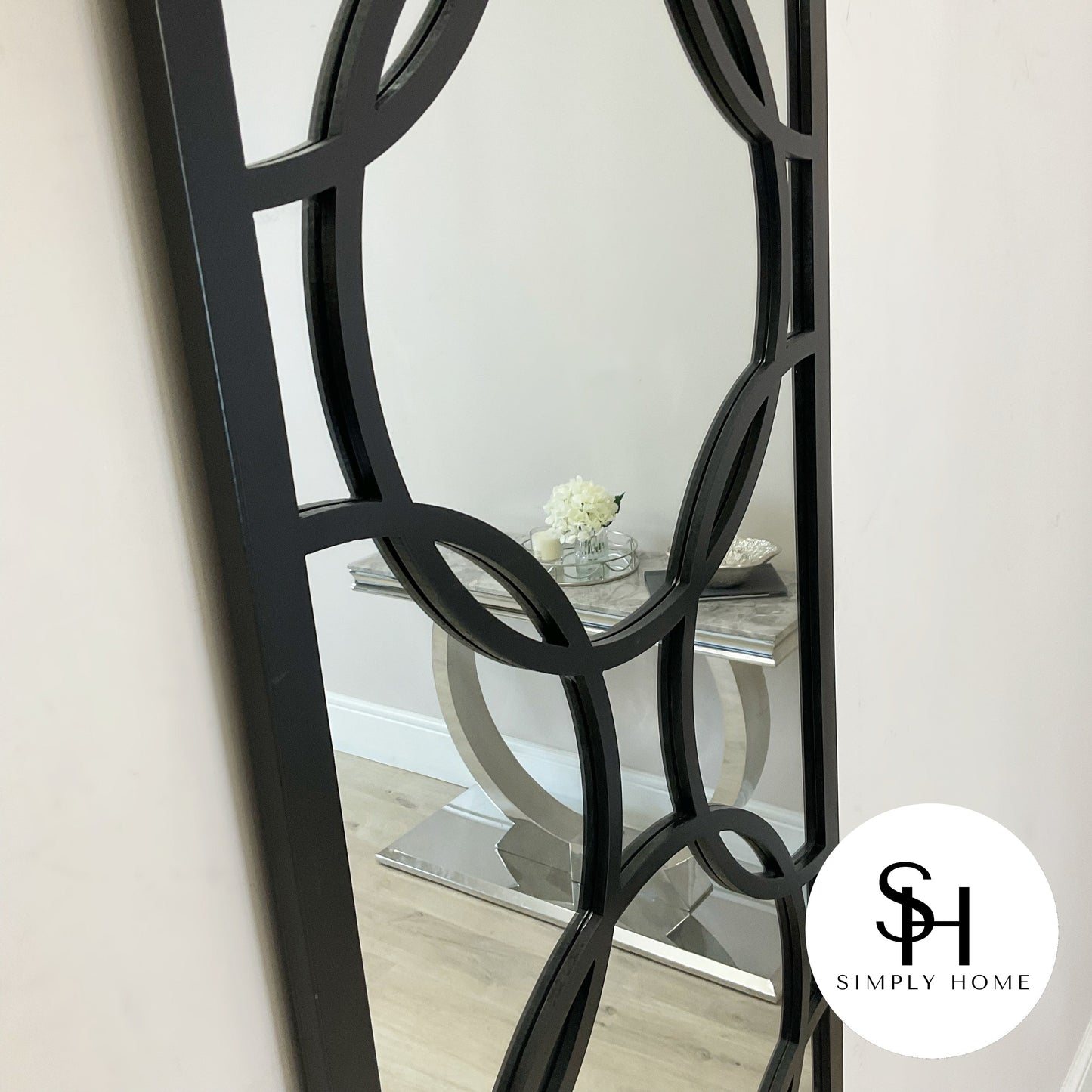 Black Orion Rectangular Wall Mirror