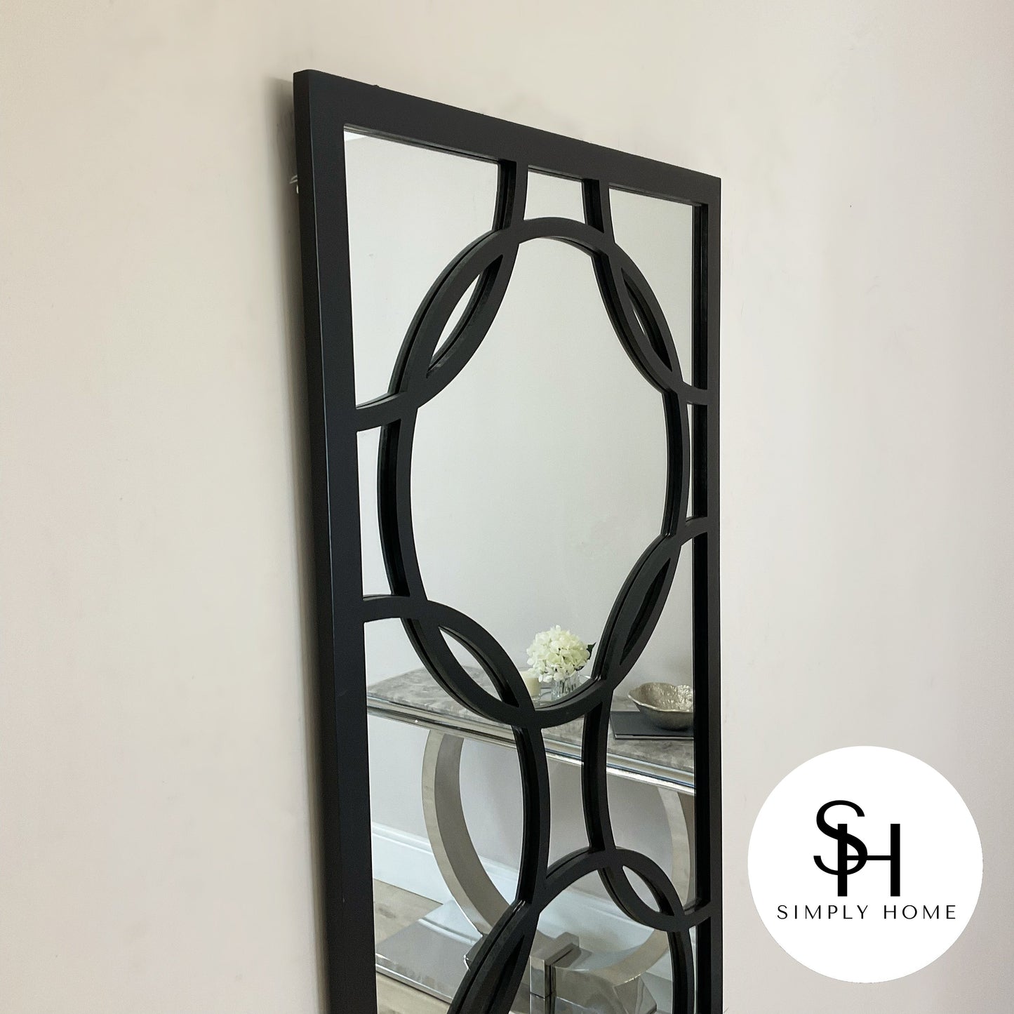 Black Orion Rectangular Wall Mirror
