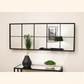 Bond Street Black Trim Grid Mirror