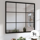 Kensington 9 Square Black Trim Mirror