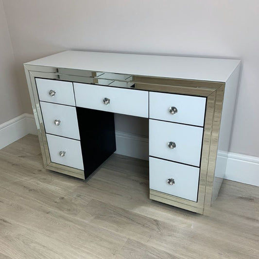 Classic White Mirrored Dressing Table