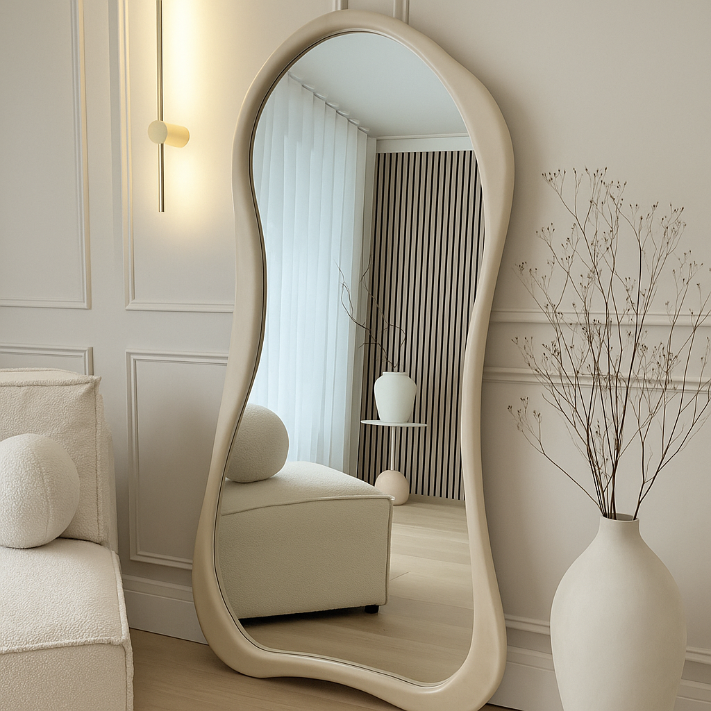 Marble Stone Irregular Full Length Mirror