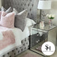 Classic Mirrored Bedside Table