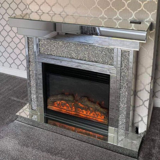 Diamond Crush Electric Fireplace