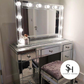 Diamond Crush Mirrored Dressing Table