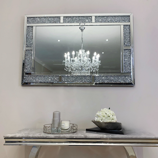 Diamond Crush Brick Wall Mirror