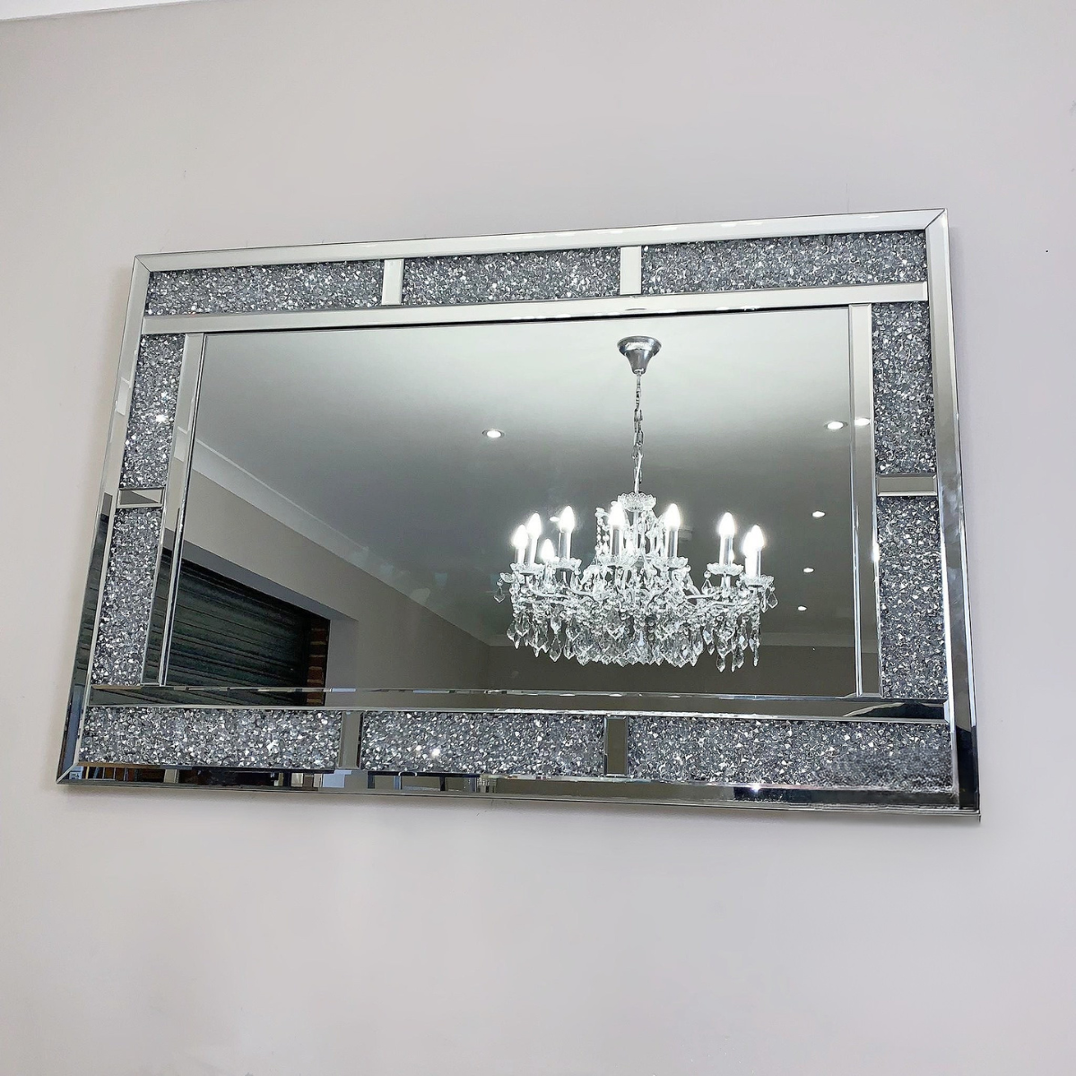 Diamond Crush Brick Wall Mirror