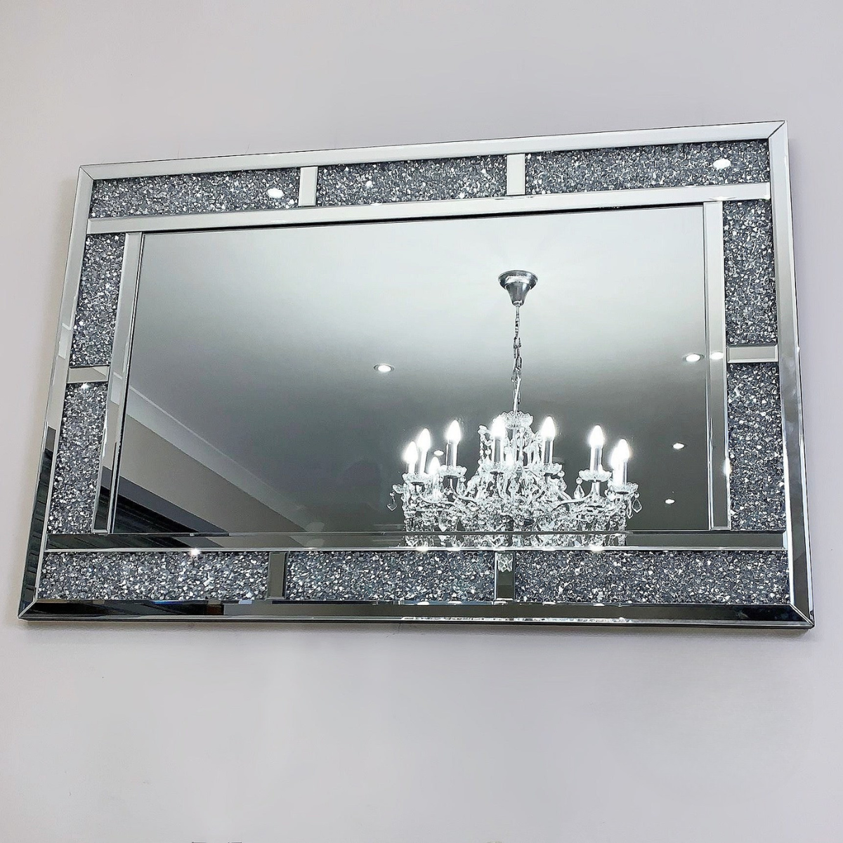 Diamond Crush Brick Wall Mirror