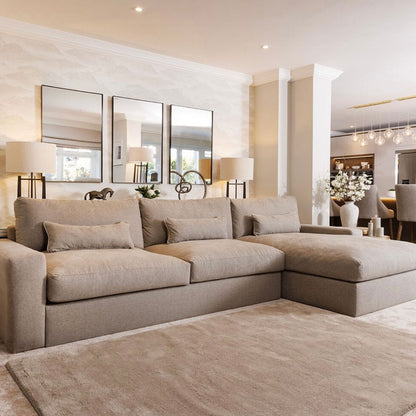 Black Framed Rectangular 3 Panel Mirrors