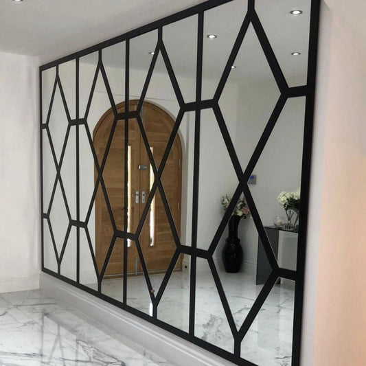 The Quinta Black Framed Full Length Pair of Mirrors