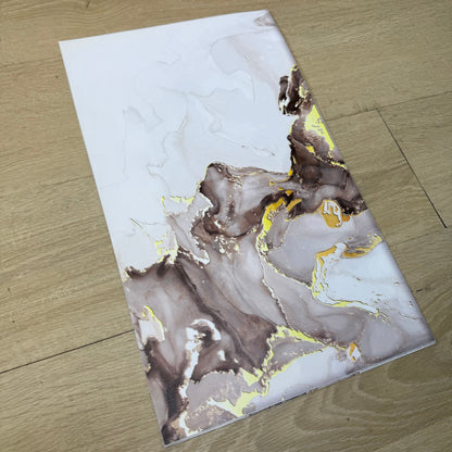 Black & Gold Marble Canvas Pair