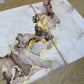 Black & Gold Marble Canvas Pair
