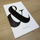 'The Ampersand' Canvas