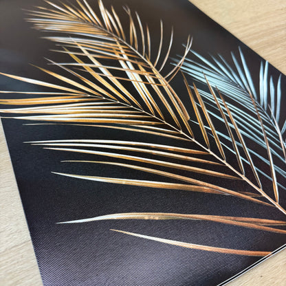 'Golden Palm Leaves' Canvas