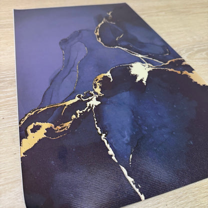 'Gold Lightening' Canvas