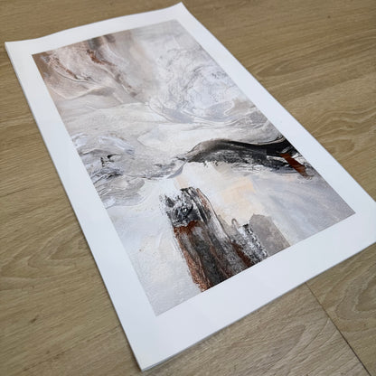 Abstract Mountain Canvas