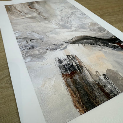 Abstract Mountain Canvas