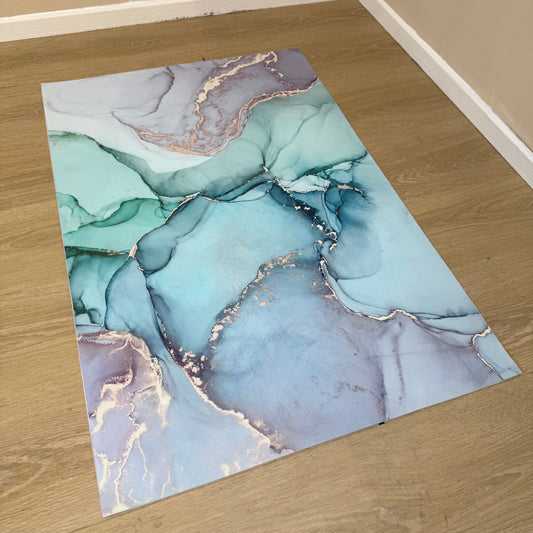 'Turquoise Abstract' Canvas
