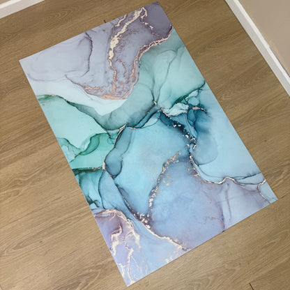 'Turquoise Abstract' Canvas