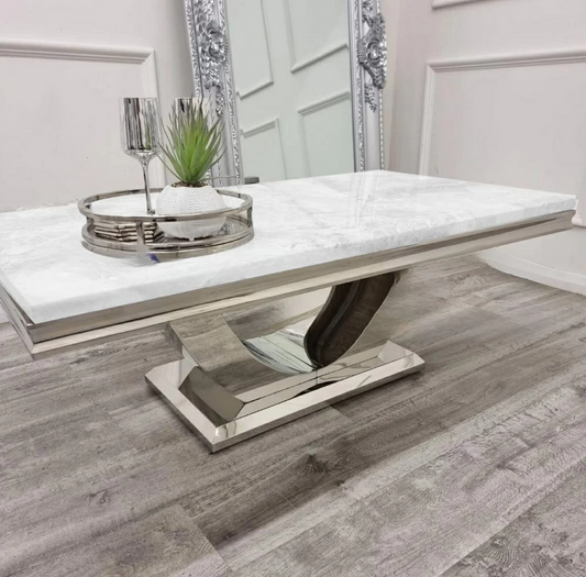 Aurora Coffee Table - White Marble