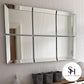 Set of 6 Panel Wall Mirrors