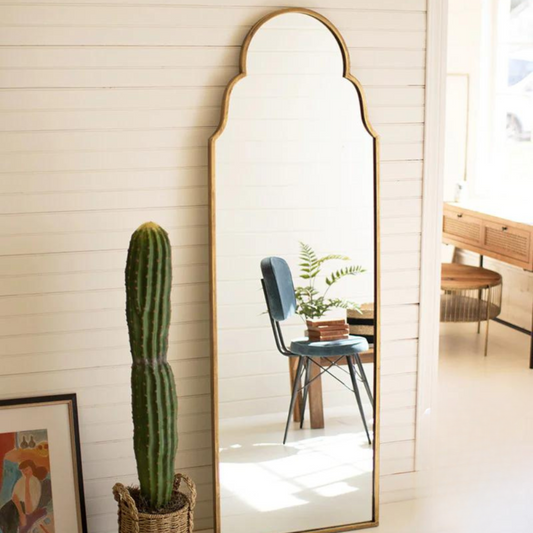 Vintage Gold Ornate Floor Length Mirror