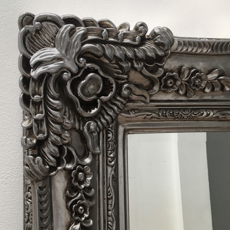 Antique Silver Full Length Wall Mirror