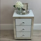 Classic White Mirrored Bedside Table
